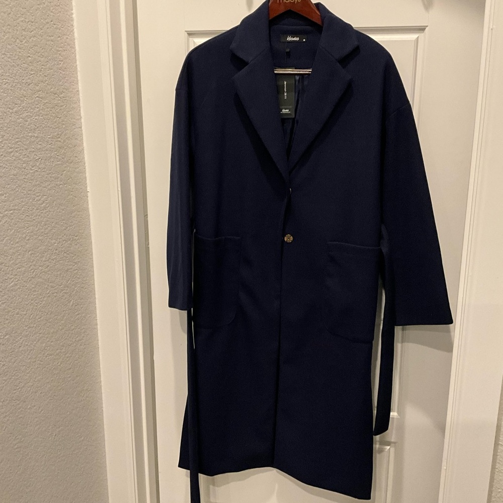 Elegant Navy Trench Coat